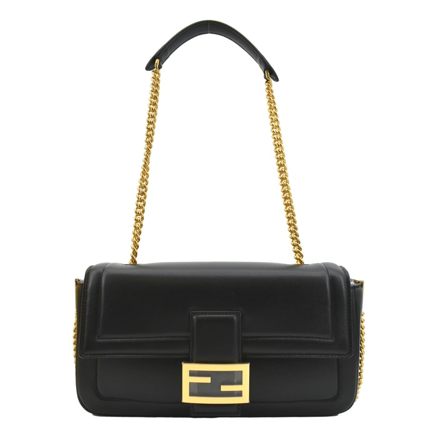 Fendi Baguette Lambskin Black Shoulder Bag