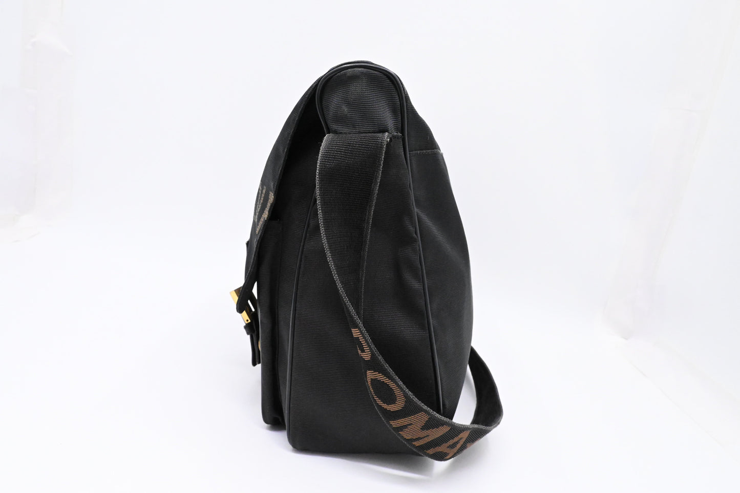 Fendi Messenger Bag in Black Canvas