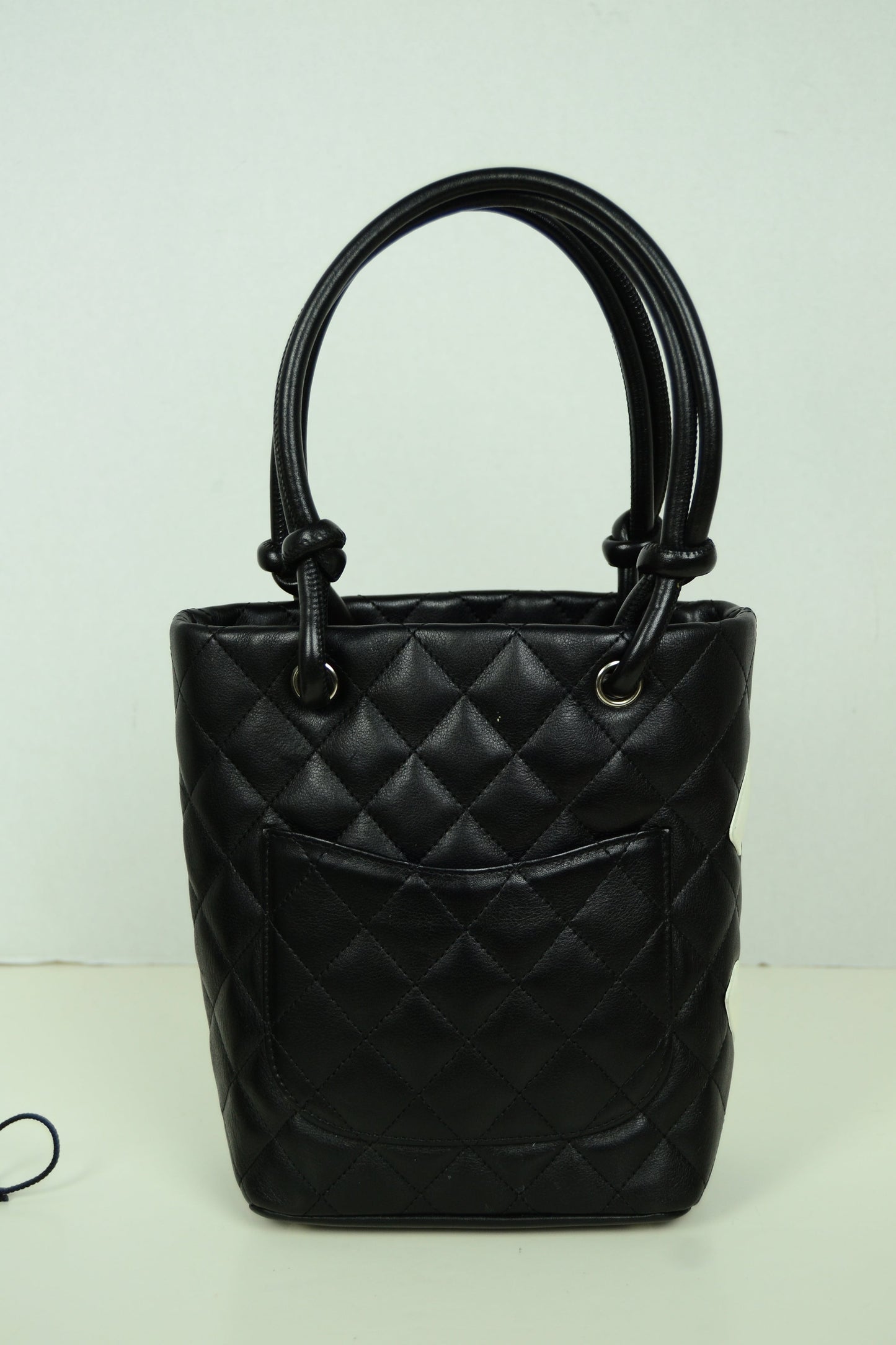 Chanel Black/White Quilted CC Cambon Tote Tote Bag - Rovelle Bags
