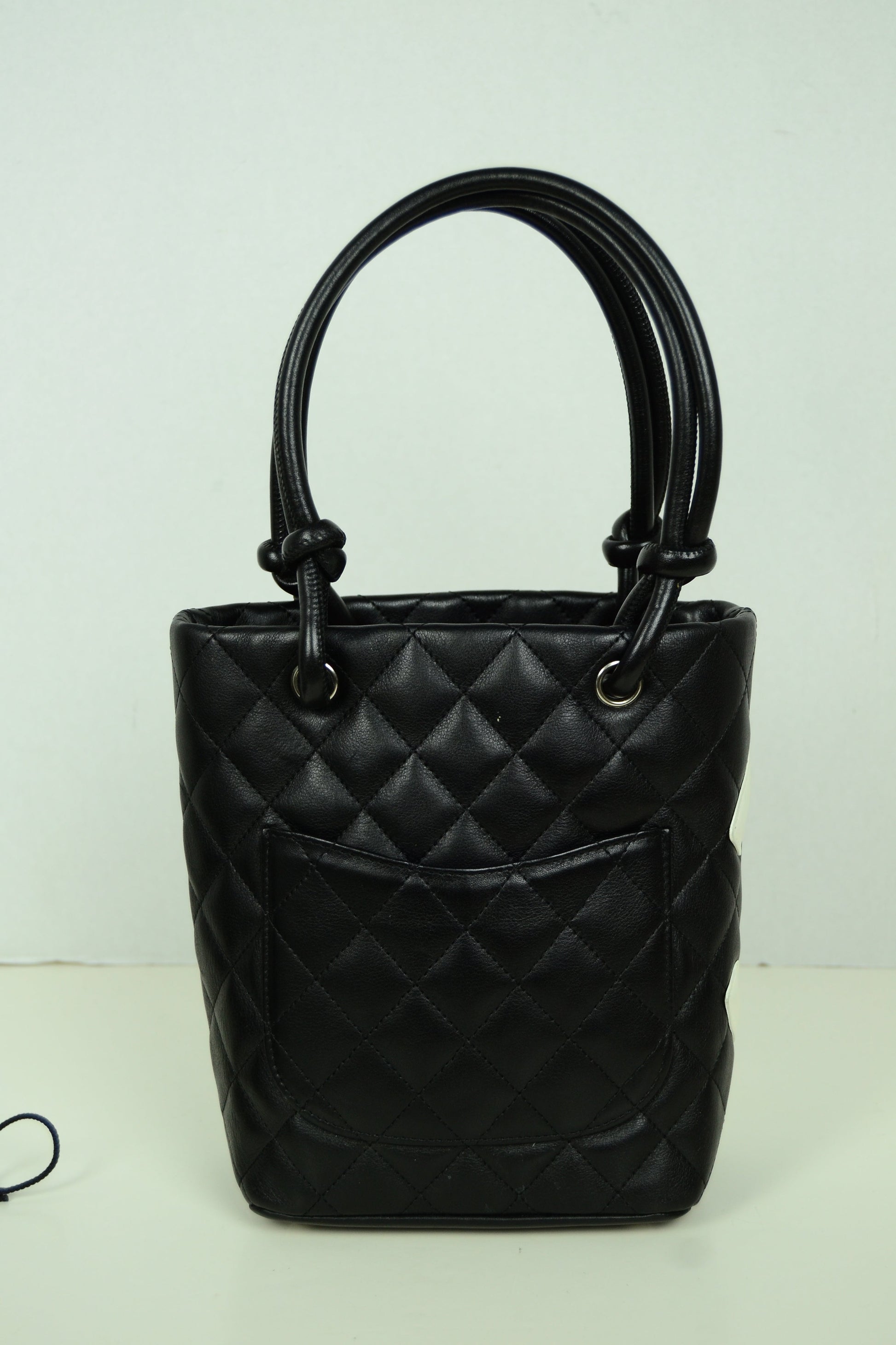 Chanel Black/White Quilted CC Cambon Tote Tote Bag - Rovelle Bags