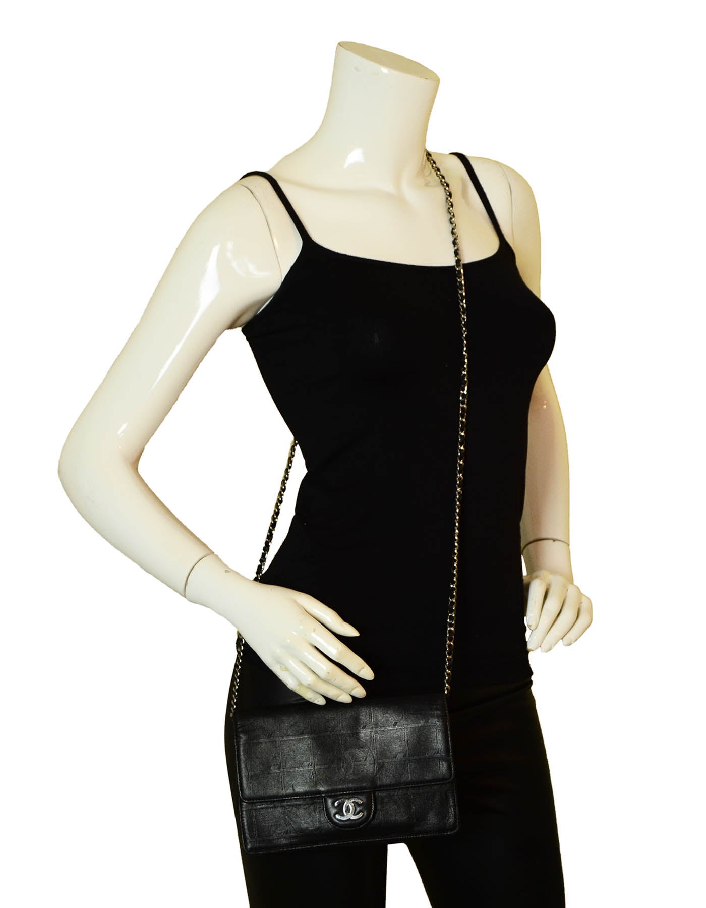 Chanel Black Nylon Travel Ligne Wallet Crossbody Bag - Rovelle Bags