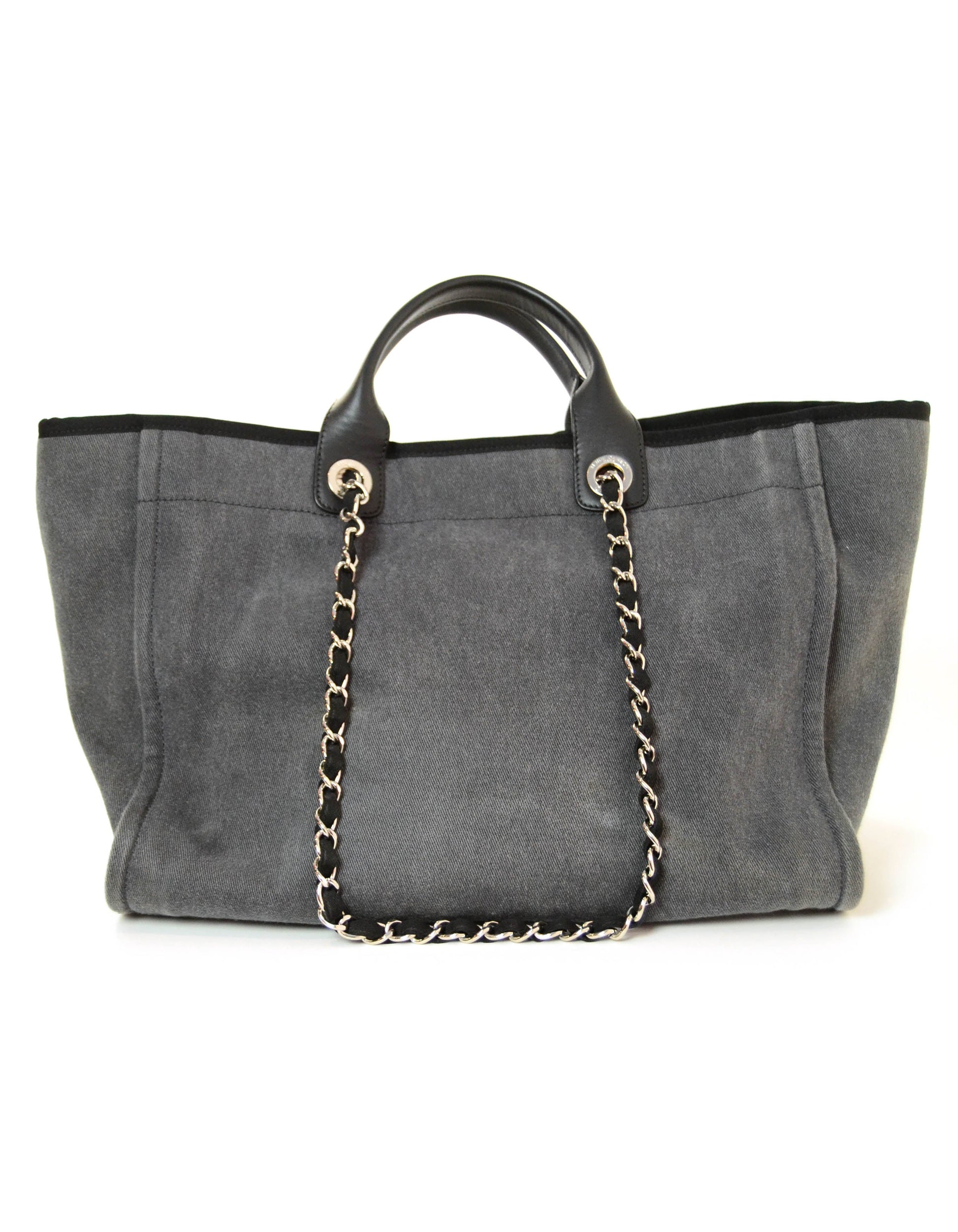 Chanel Black Large Sequins Deauville Tote Tote Bag - Rovelle Bags