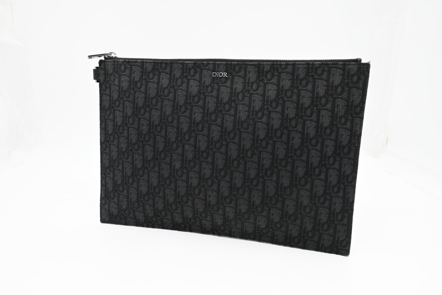 Dior Clutch in Black Oblique Canvas