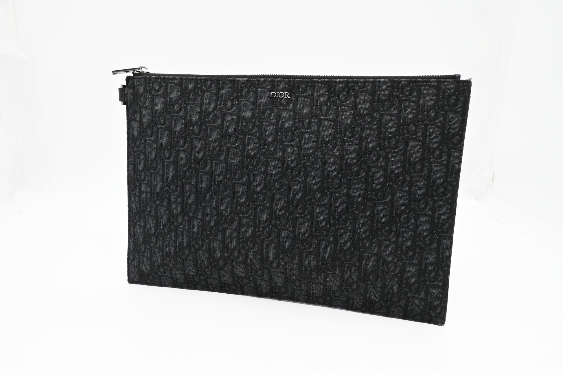 Dior Clutch in Black Oblique Canvas