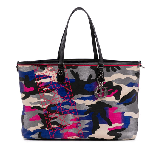 Dior Anselm Reyle Large Canvas Camoflage Tote