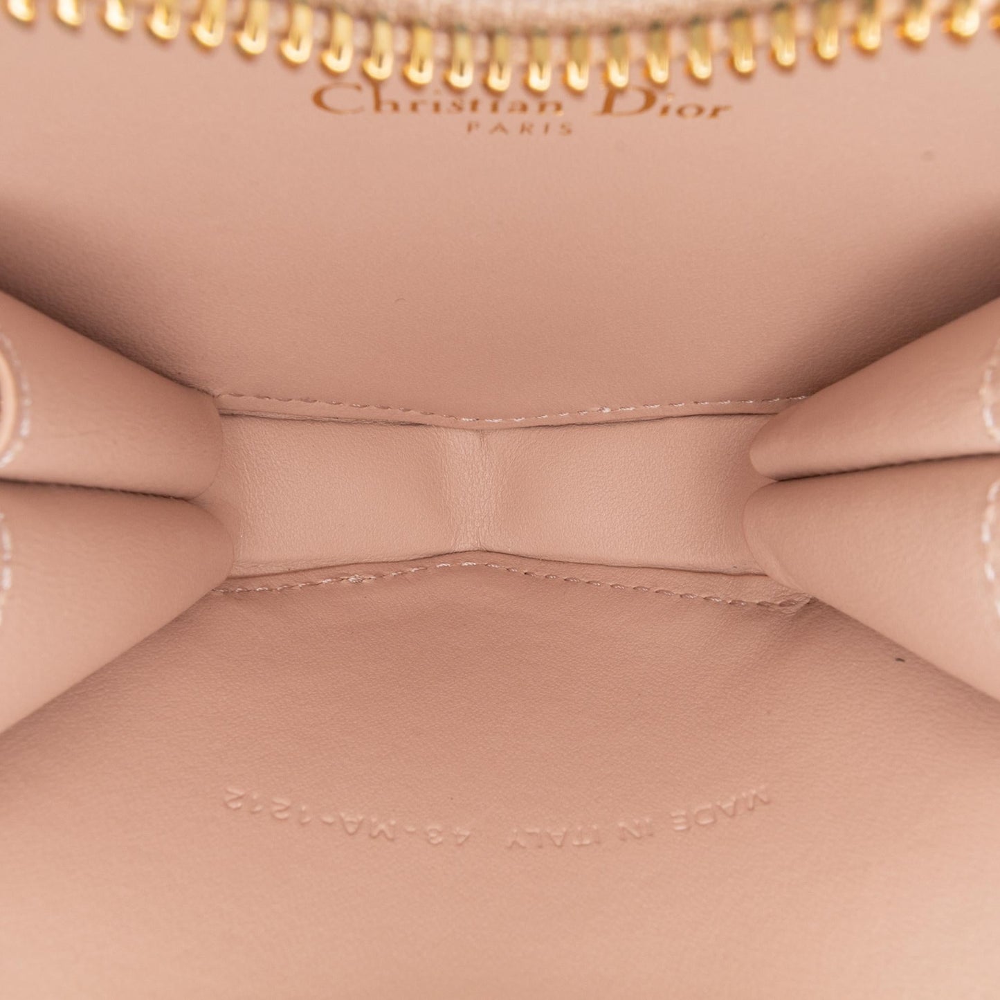 Dior Calfskin Cannage Dioramour Caro Heart Pouch With Chain