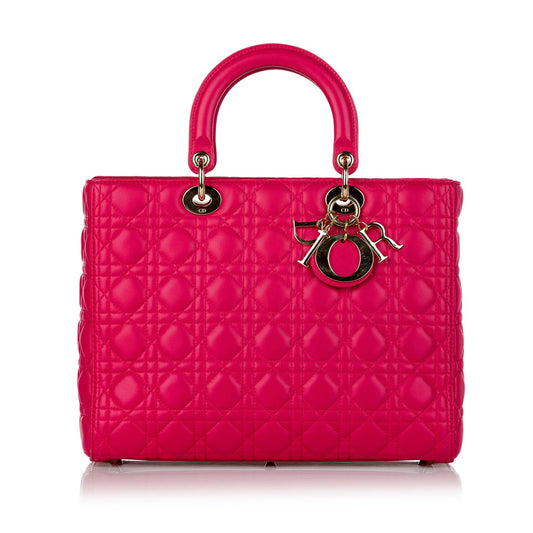 Dior Cannage Dior Leather Satchel (SHG-30463)