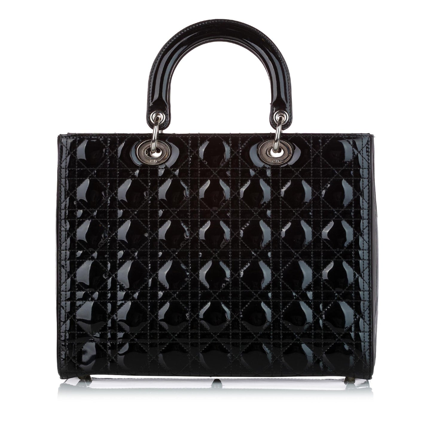 Dior Cannage Dior Patent Leather Satchel (SHG-27939)