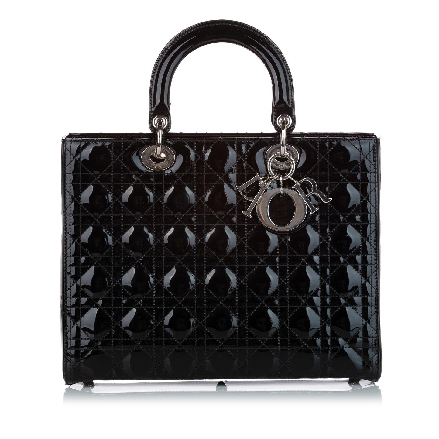 Dior Cannage Dior Patent Leather Satchel (SHG-27939)