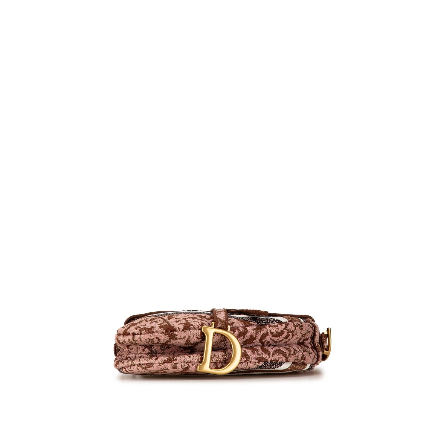 Dior Canvas Embroidered Brocart Saddle Bag (SHG-iyq68f)