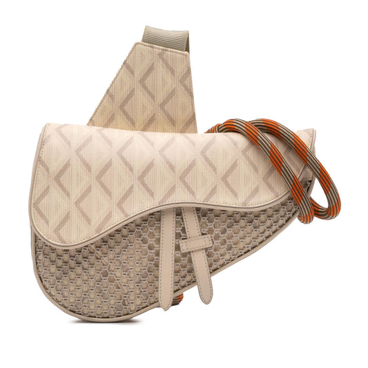 Dior Coated Canvas CD Diamond Nautic Saddle Crossbody