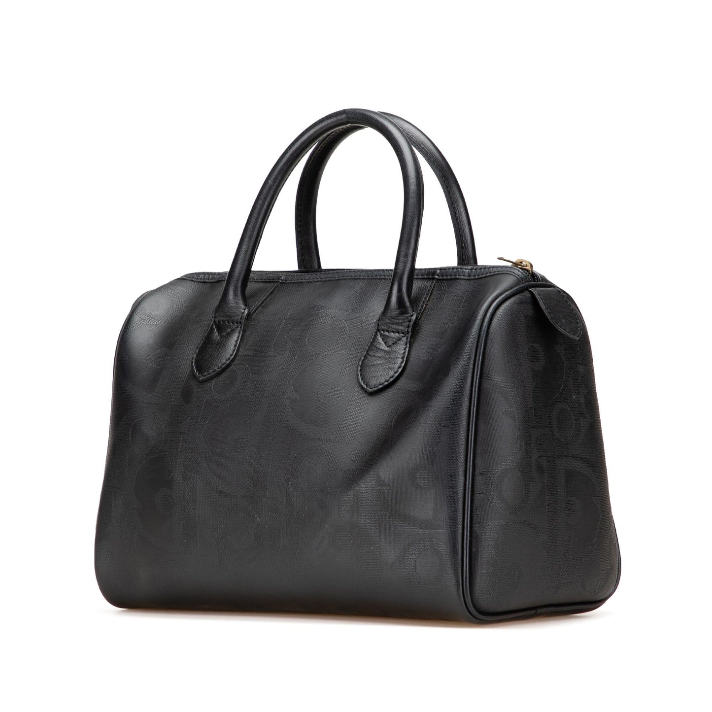 Dior Diorissimo Trotter Coated Canvas Boston Bag