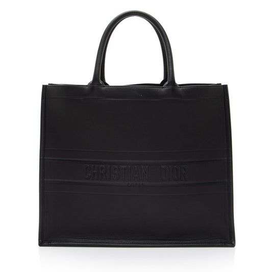 Dior Embossed Calfskin Large Book Tote (SHF-1Gnic2)