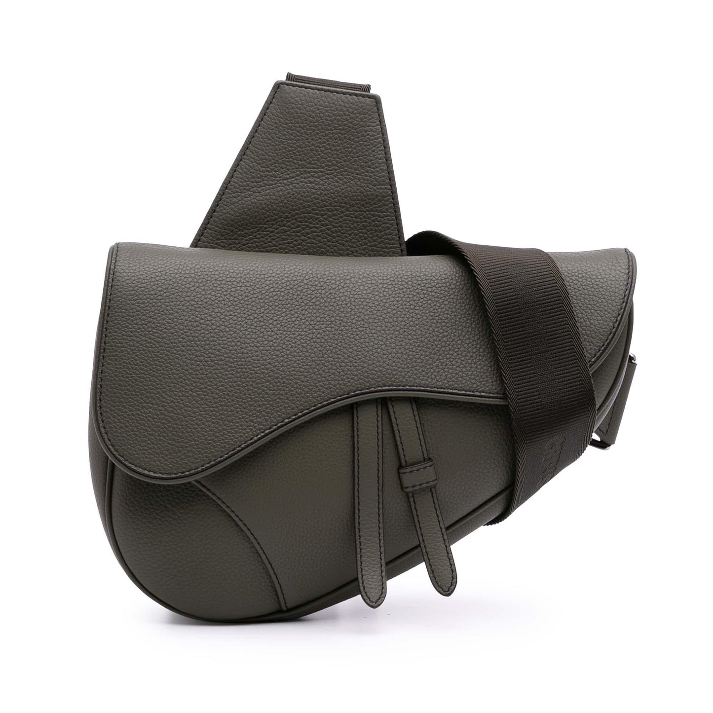 Dior Grained Calfskin Saddle Bag