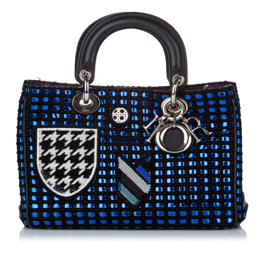 Dior Dior Metallic Tweed Satchel (SHG-32414)