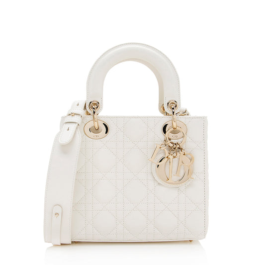 Dior Lambskin Cannage Small Tote (SHF-19216)