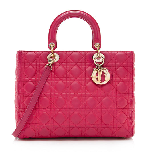 Dior Lambskin Dior Large Tote - FINAL (SHF-17599)