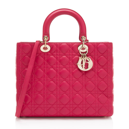 Dior Lambskin Dior Large Tote (SHF-OVsaOG)