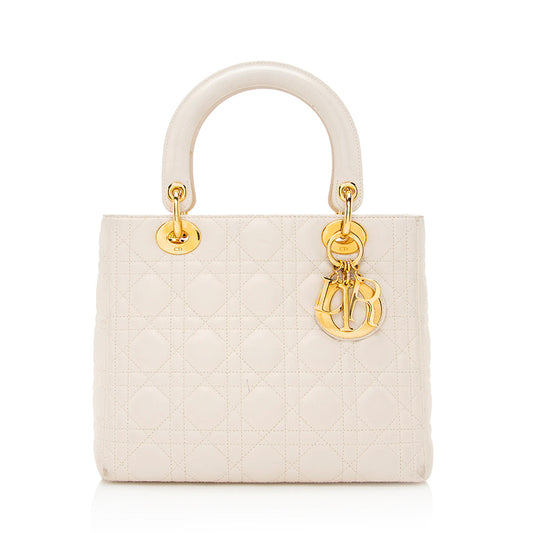 Dior Lambskin Dior Medium Tote (SHF-20989)