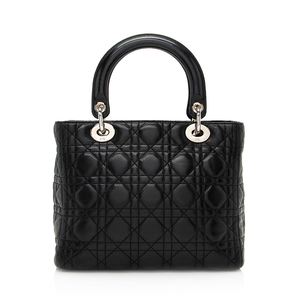 Dior Lambskin Dior Medium Tote (SHF-20990)