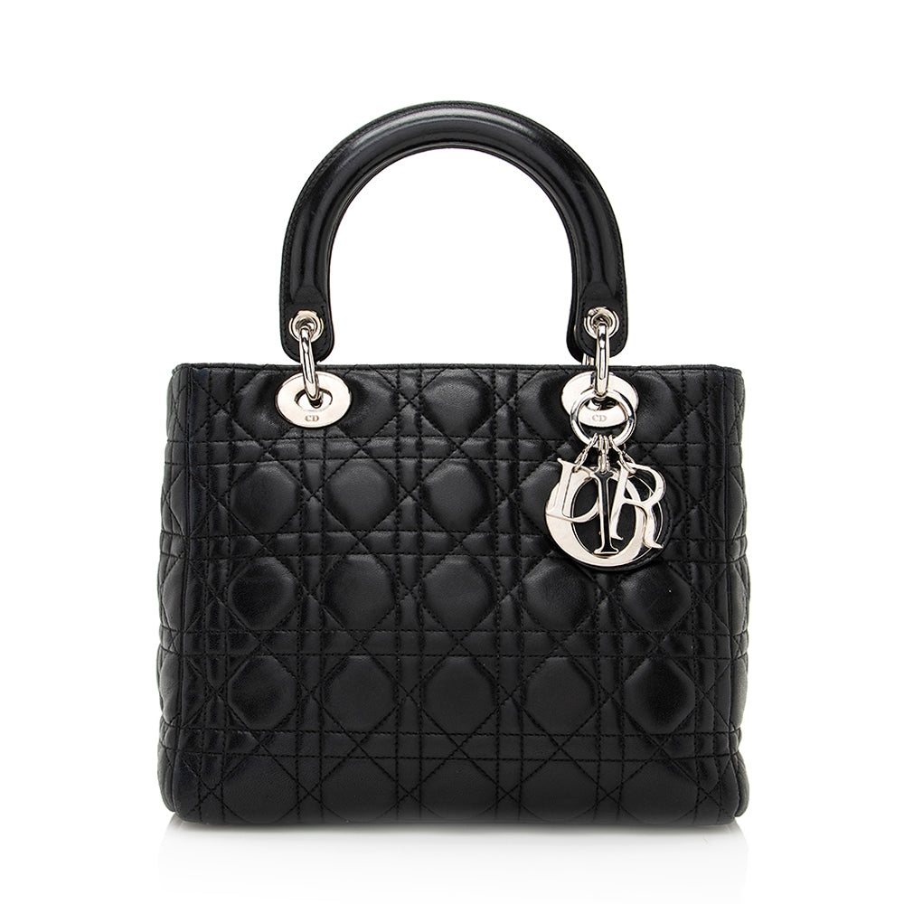 Dior Lambskin Dior Medium Tote (SHF-20990)