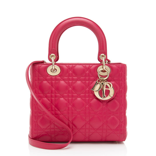 Dior Lambskin Dior Medium Tote (SHF-kYzD71)