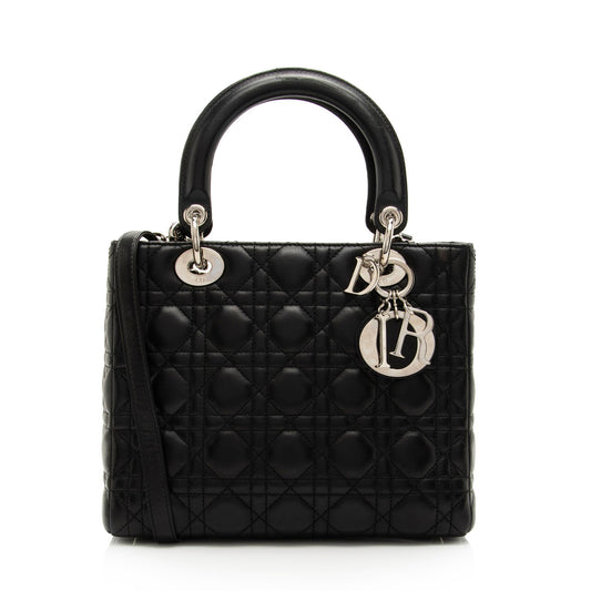 Dior Lambskin Dior Medium Tote (SHF-PCV3Bo)