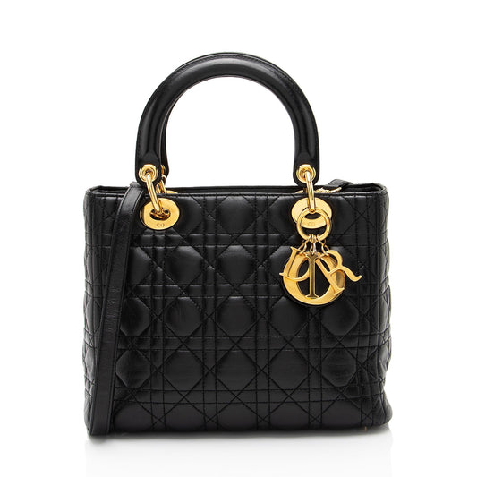 Dior Lambskin Dior Medium Tote (SHF-aNlTPc)