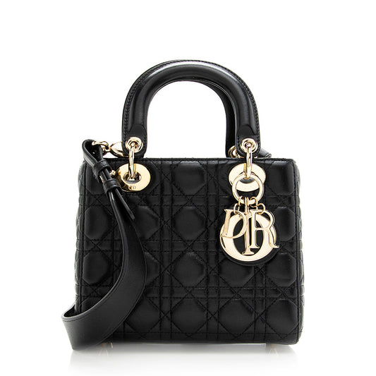 Dior Lambskin My Dior Lucky Badges Small Tote (SHF-19400)