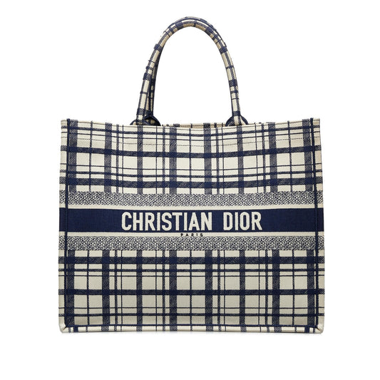 Dior Large Check n Dior Book Tote