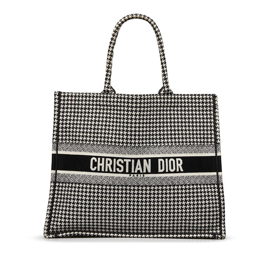 Dior Large Houndstooth Book Tote