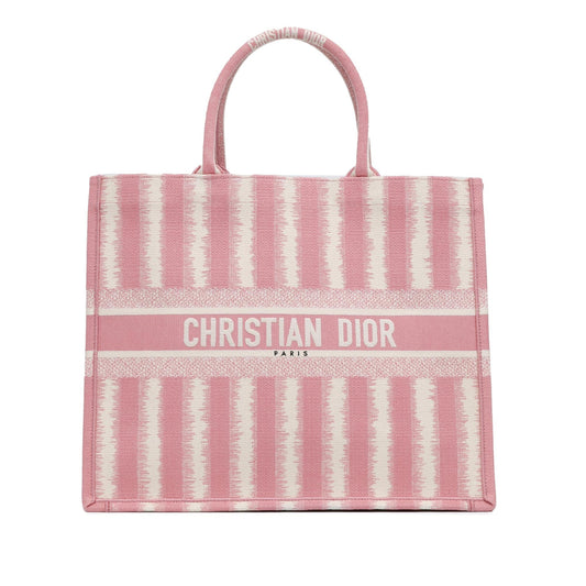 Dior Large Striped Book Tote (SHG-pNTPNs)