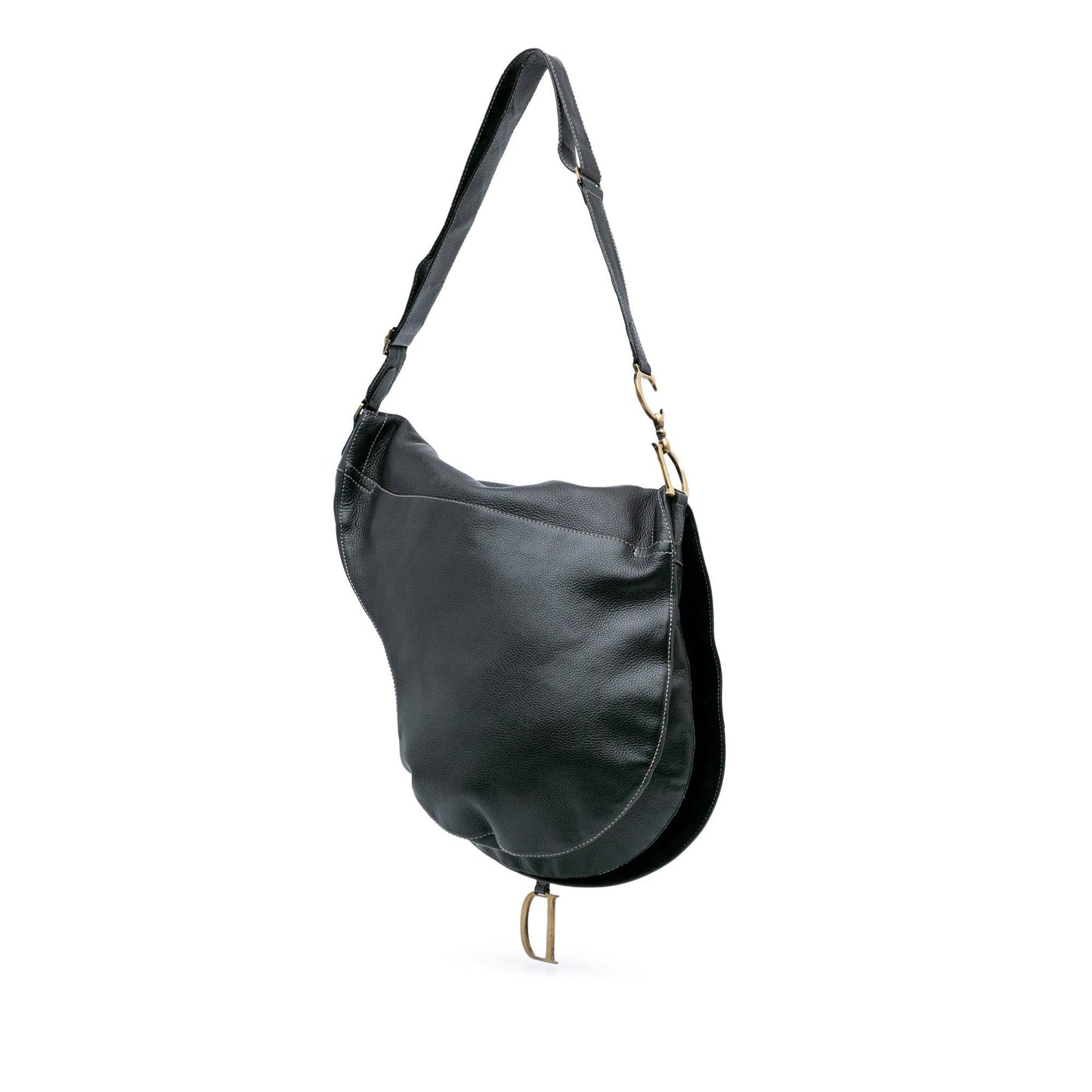Dior Leather Baudrier Saddle Bag
