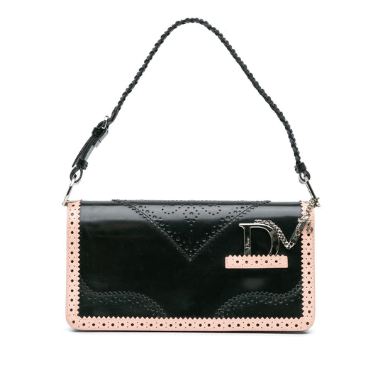 Dior Leather D'Trick Brogue Spectator Bag