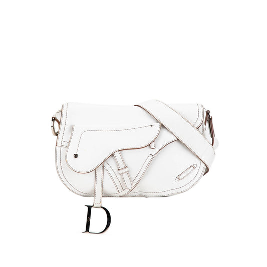 Dior Leather Double Saddle Crossbody