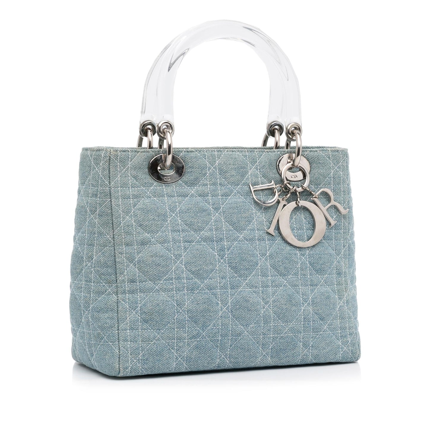 Dior Medium Cannage Dior Denim Satchel (SHG-jT3XX6)
