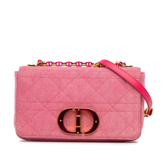 Dior Medium Denim Macrocannage Caro Bag