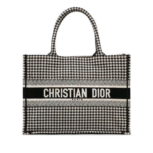 Dior Medium Houndstooth Book Tote (SHG-BUCCPt)