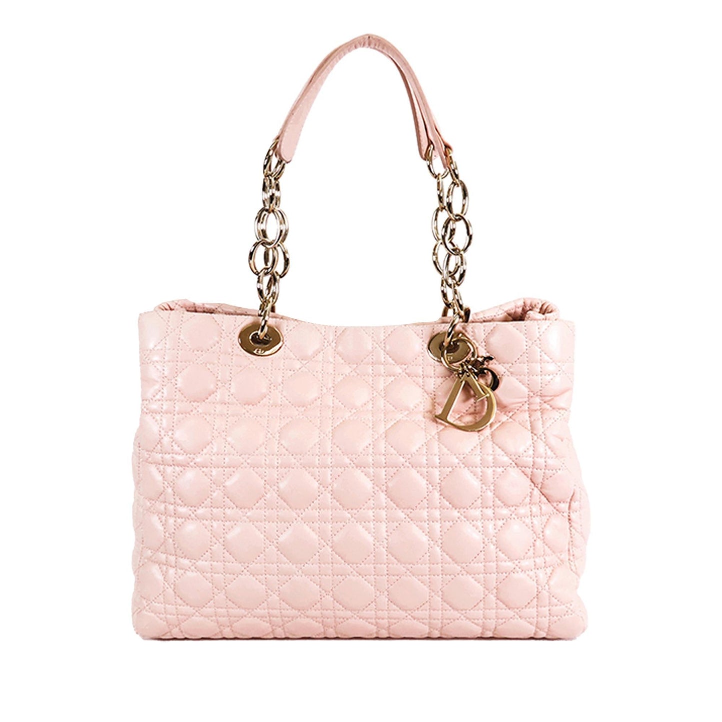 Dior Medium Lambskin Cannage Dior Soft Shopping Tote (SHG-cZhMo2)