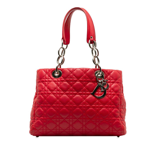 Dior Medium Lambskin Cannage Dior Soft Shopping Tote (SHG-egShR2)