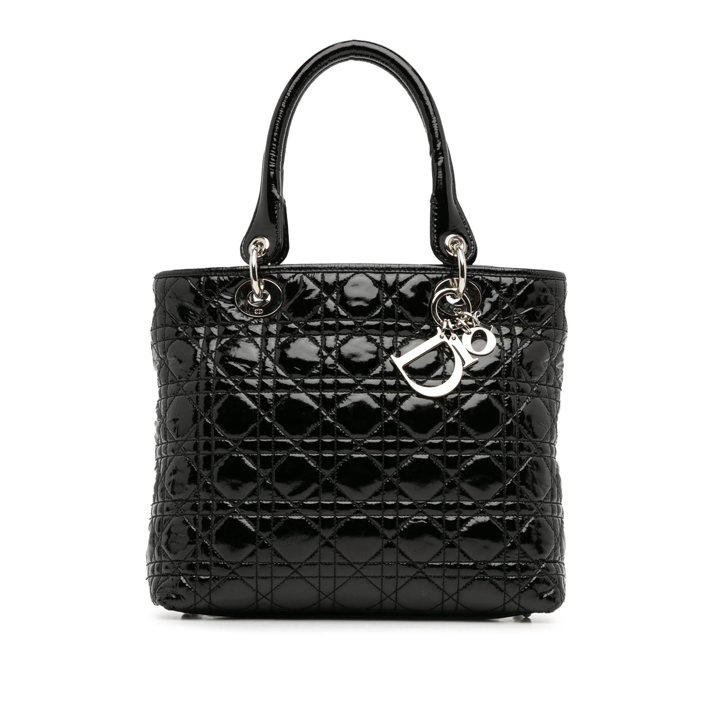 Dior Medium Patent Cannage Dior Soft Shopping Tote (SHG-l67PuF)