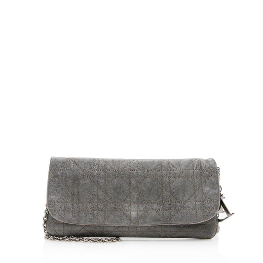 Dior Metallic Calfskin Dior Pouch Crossbody Bag (SHF-19229)