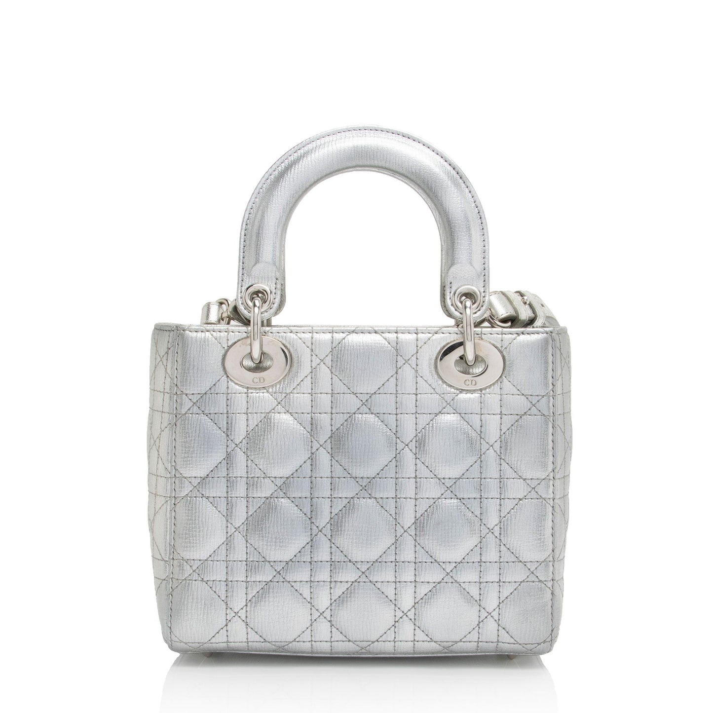Dior Metallic Leather Dior Small Tote (SHF-4YtjmZ)