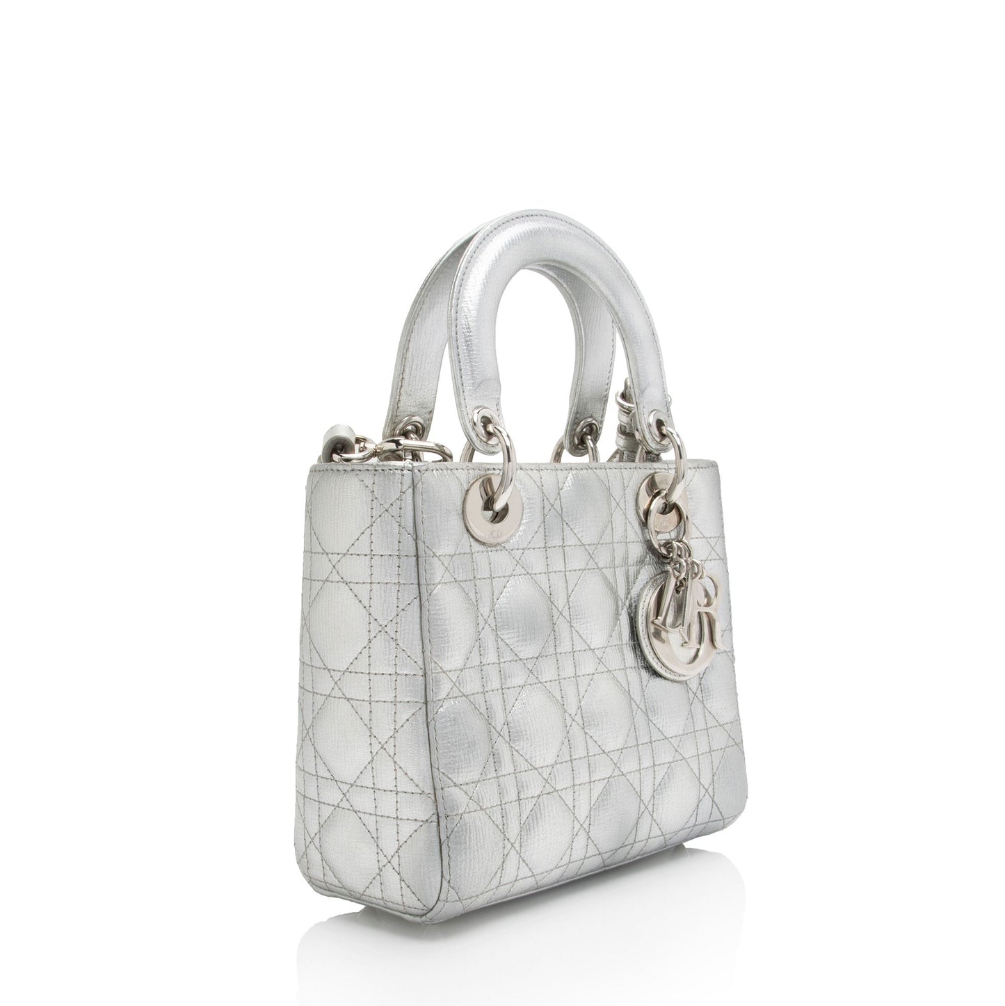 Dior Metallic Leather Dior Small Tote (SHF-4YtjmZ)