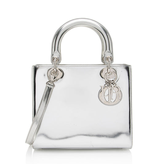 Dior Metallic Patent Leather Dior Medium Tote