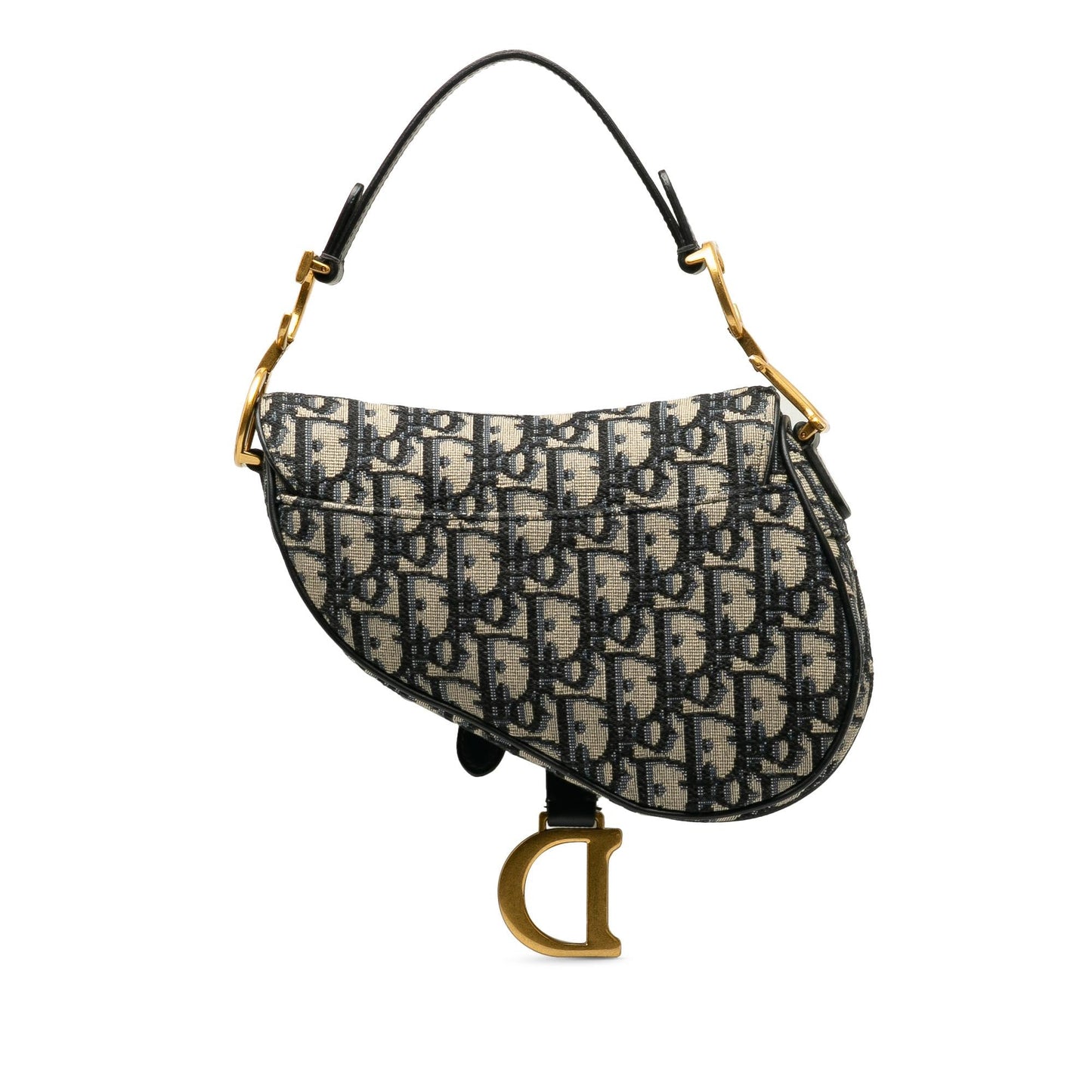 Dior Mini Oblique Canvas Saddle Bag