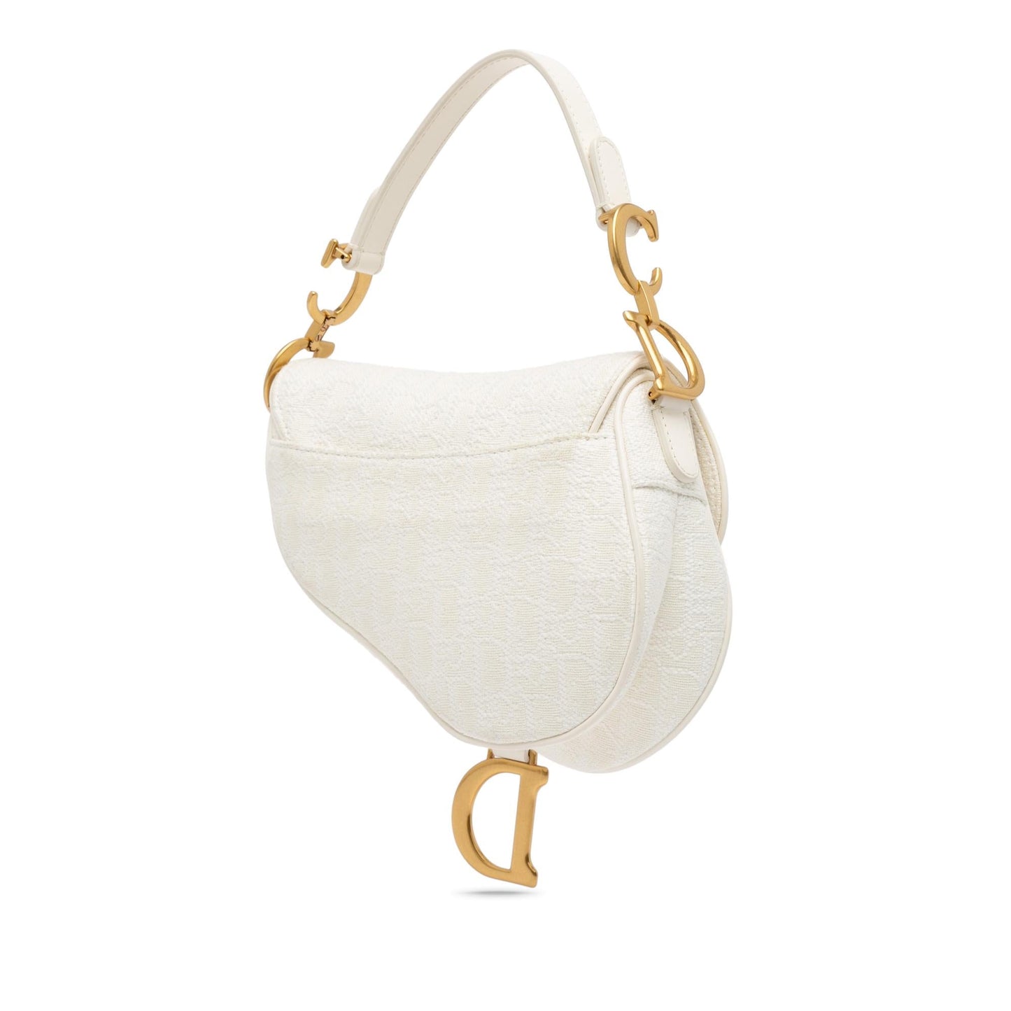Dior Mini Oblique Canvas Saddle Bag