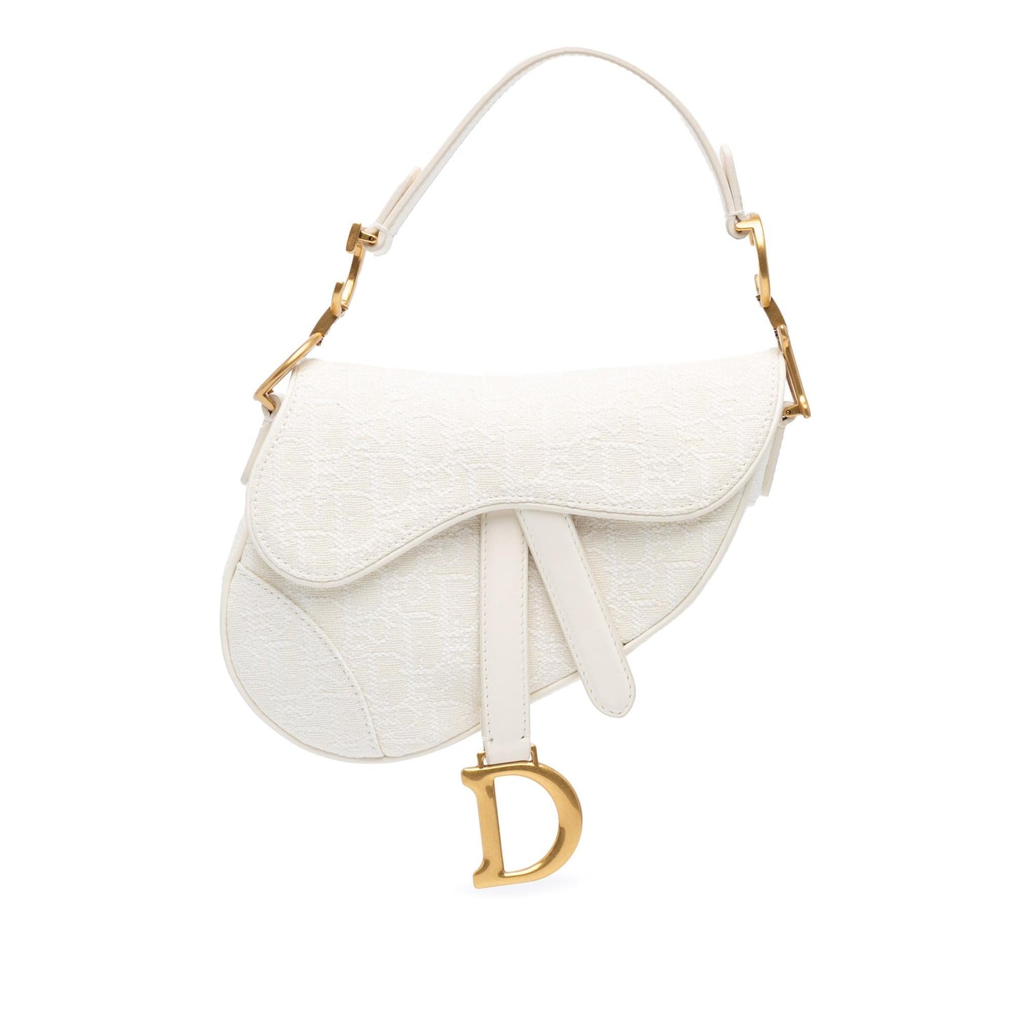 Dior Mini Oblique Canvas Saddle Bag