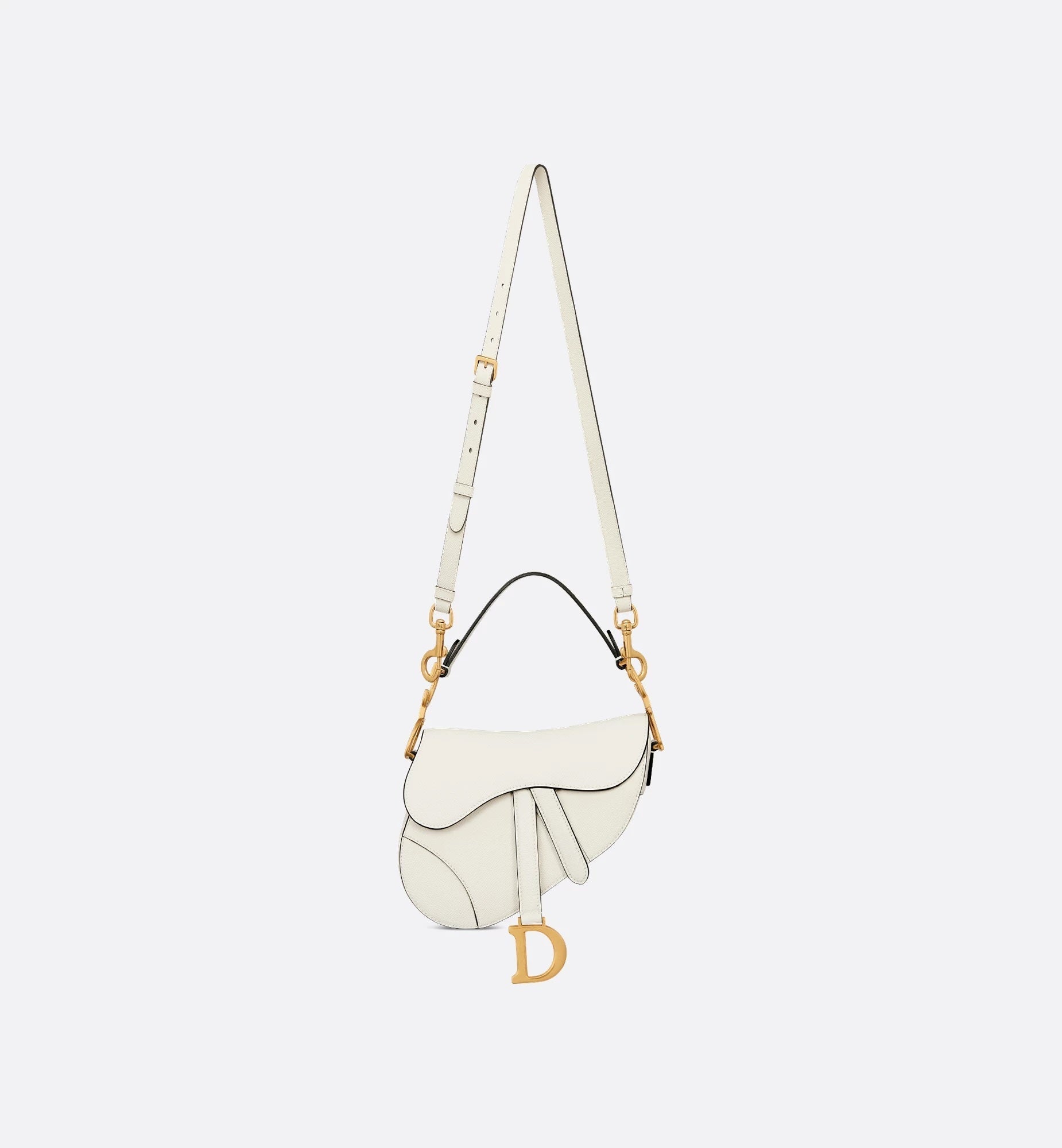 DIOR CALFSKIN LEATHER MINI SADDLE BAG WITH A STRAP