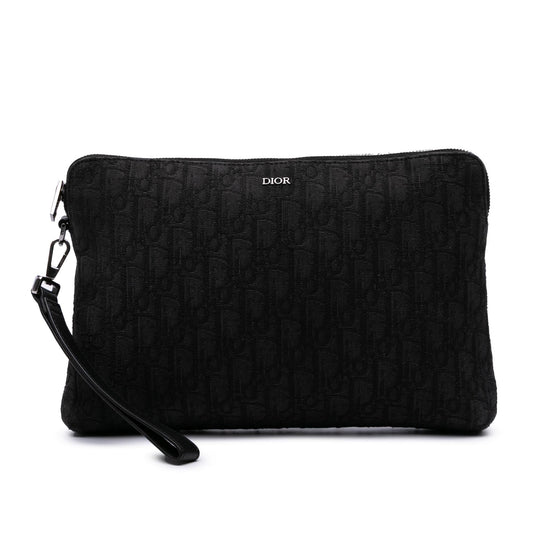 Dior Oblique Canvas A4 Zipped Pouch